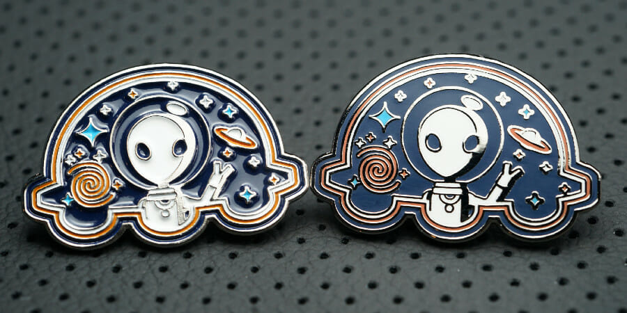 Enamel pins - printing options –